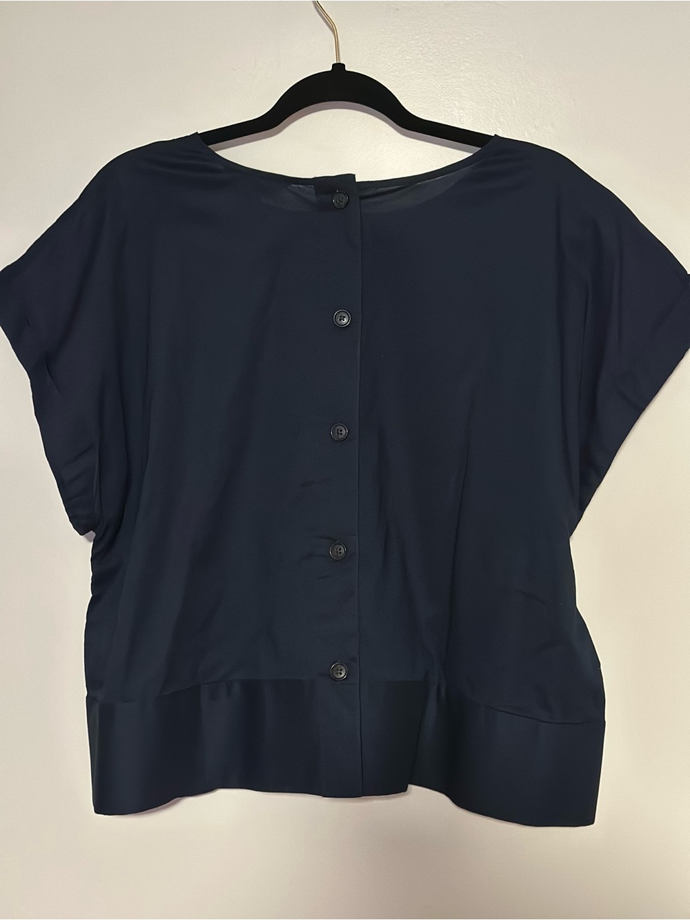 Banana Republic Navy Boxy Short-Sleeve Top - Picture 2 of 3